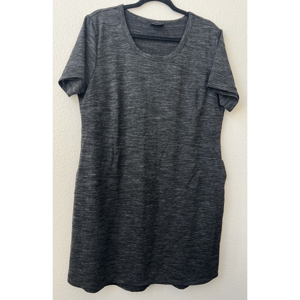 32 Degrees COOL Women’s T-Shirt Dress Size Small Grey Pockets Short Sleeve